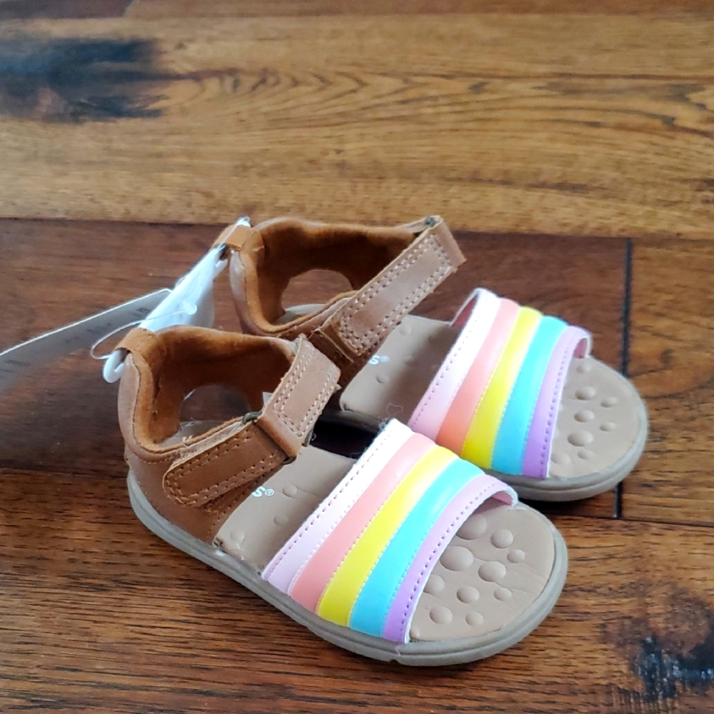 NWT Rainbow Toddler Sandals